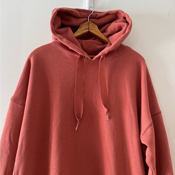 Aerie Hoodie, zipper details, sz Large, ribbon, 3/4 sleeve, relaxed, cropped - Picture 3 of 13